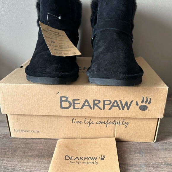 BearPaw Black Fur-Lined Boots - Picture 2 of 3